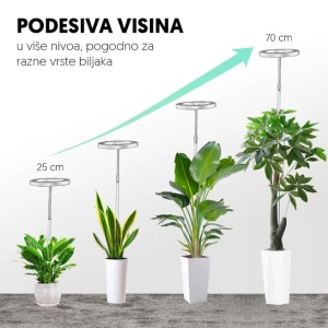 Jednostruka lampa za biljke 8W sa postoljem - Img 2