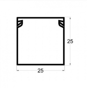 Kanalica ME-25x25mm 2m kablovski kanal PVC - Img 2