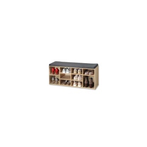 KESPER KSP15920 DRVENI CIPELARNIK HRAST SA JASTUKOM ZA SEDENJE 103X48X29,5CM - Img 2