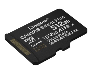 KINGSTON Memorijska kartica U3 V30 SDXC 512GB Canvas Select Plus G3 150R SDCS3/512GBSP