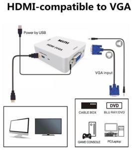 Konverter * mini HDMI na VGA HDMI2VGA - Img 1