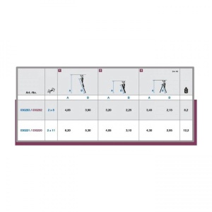 Krause Corda Dvodelne Aluminijumske Merdevine 2x11 - 5,3m - Img 3