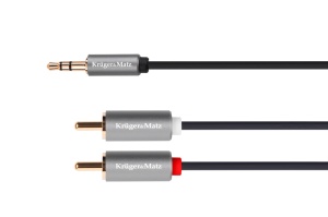 KRUGER&MATZ AUX 3.5mm Audio kabl na 2RCA stereo 1.8 m KM1214