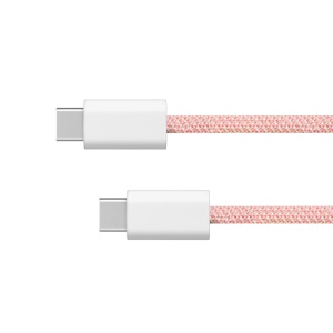 KRUGER&MATZ USB-C na USB-C kabl za brzo punjenje i prenos podataka, 60W, dužina 1,5 m, boja roza, model KM1271-1,5P