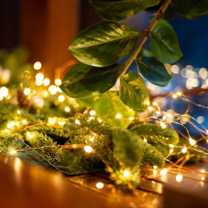 Lampice za jelku sa 20 toplo belih LED dioda - Img 1