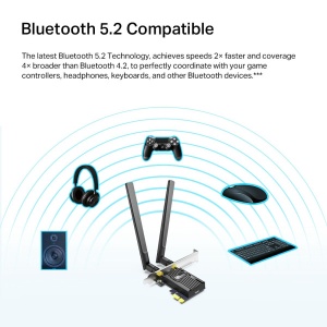 LAN MK PCI-E TP-Link Archer TX20E WiFi AX1800/Bluetooth 5.2 - Img 4