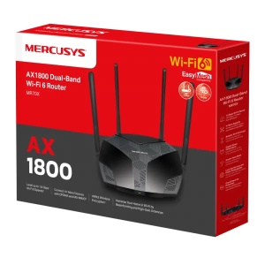 LAN Router Mercusys MR70X AX1800/1Gx WAN/3G LAN/4x5dBi - Img 4