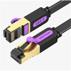 LAN STP kabl Vention ICABK Cat.7 flat 10G/600MHz 8m - Img 1