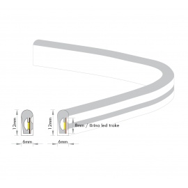 LED NEON FLEX KL-2835-120-NW 24V IP65 (50met,8.8W/met) - Img 4