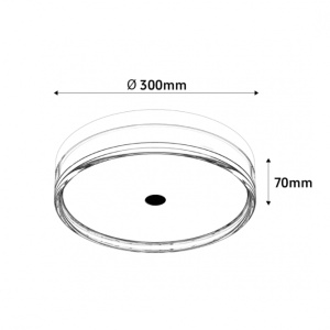 LED PLAFONJERA BL300CW 24W 2800K\4000K\6000K BELA