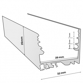 LED PROFIL LL-ALP018-R KOMPLET SIVI - Img 4