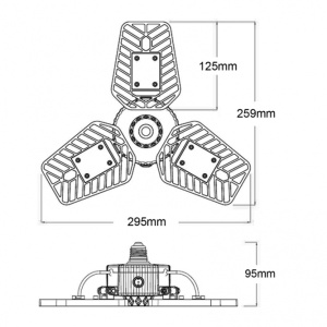 LED REFLEKTOR BR-FL60W-03Q 4000K - Img 3