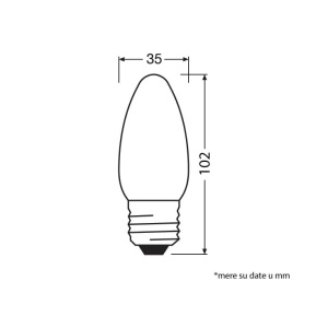 LED sijalica B75 4000K 7W E27 OSRAM - Img 2