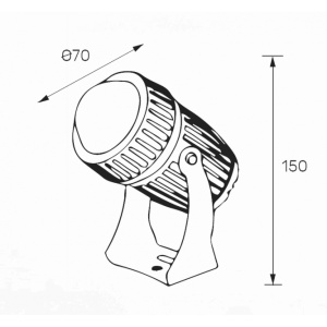 LED SVETILJKA GA-SPN030 9W 4000K IP66 - Img 2