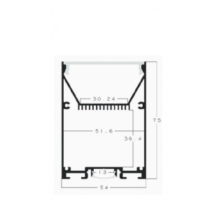 LED SVETILJKA LT-T-020-B 80W 3000K BELA 2,4met