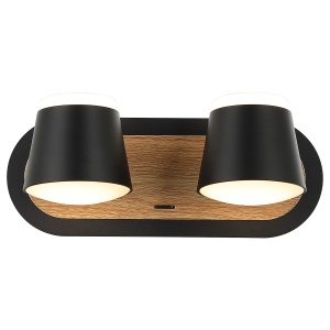 LED zidna lampa F2077-16Z BK+WD