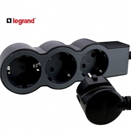 LG 694568 PRODUZNI BLOK 3X2P+E 5M (CRNA/T.SIVA) - Img 3