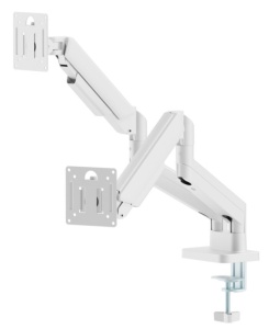 MA-DA2-06-W Gembird Podesivi dupli stoni drzac za monitor, tilt, 17-32 max.10kg White