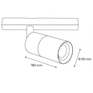 MAGNETIC REFLEKTOR LED11-20W 3000K 24° 48V DC - Img 3
