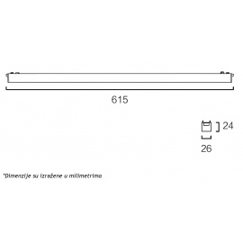 MAGNETIC SLIM SVETILJKA LED26-600F 20W 3000K 150° 48V DC CRNA - Img 3