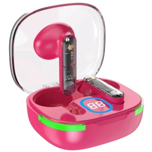 MeanIT Bežične stereo slušalice, Bluetooth V5.3, Crvene - TWS B80 - Img 2