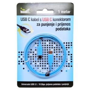 MeanIT USB kabl za smartphone, USB C / USB C, 1 met - KMUSBC2 - Img 1