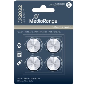 MediaRange Germany baterije CR2032 / 260mAh, 3V - pakovanje 1/4