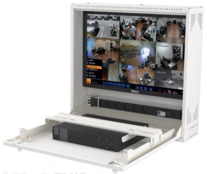 Metalni orman za video nadzor BELI 511