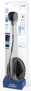 MIC-205 Gembird Desktop mikrofon, savitljivo telo, black, 3.5mm sa prekidacem