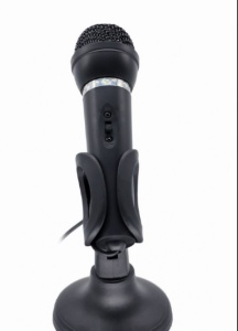 MIC-D-04 Gembird kondenzatorski mikrofon sa stalkom 3,5mm, black - Img 2