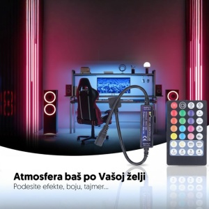 Mini LED RGB kontroler sa daljinskim upr. 72W - Img 2