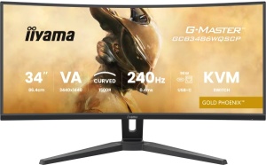 Monitor 34" Iiyama GCB3486WQSCP-B1 VA 3440 x 1440/240Hz/0.4ms/HDMI/DP/USB/zvucni