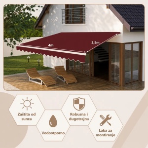 Montelux Solara 400x250cm Bordo Tenda - Img 3