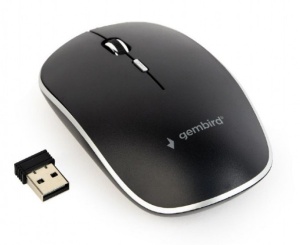 MUSW-4BS-01 Gembird Necujni bezicni mis 2,4GHz opticki USB 800-1600Dpi black 115mm - Img 2