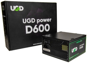 Napajanje D600 600W UGD Power 12cm FAN, 20+4pin, 4+4pin, 3xSATA, 1xIDE, 2x6+2pin Black - Img 3