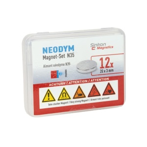 Neodijumski magnet N35 20x3mm 12 kom. - Img 2