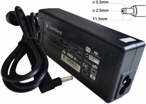 NPA90-190-4740 (AS16) Gembird punjac za laptop 90W-19V-4.74A, 5.5x2.5mm black - Img 2