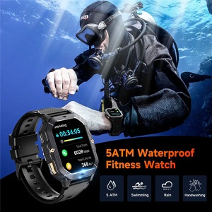 Oukitel BT101 crn Smart Watch Military 410mAh/Heart rate/SpO2/Blood Pressure/Accelerometer - Img 2