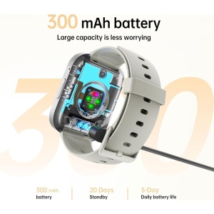 Oukitel BT103 Smart Watch 300mAh/Heart rate/SpO2/Crni - Img 2