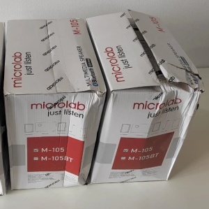 Outlet-Microlab M-105 Aktivni drveni zvucnici 2.1 10W RMS (5W+2x2,5W) 3,5mm - Img 2