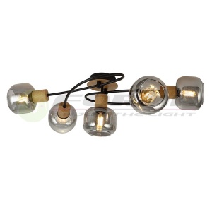 Plafonska lampa FE408-5 BK+WD - Img 2