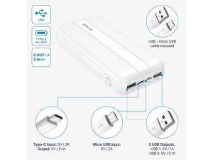Power Bank Rivacase VA2081 20000mAh/10w/beli - Img 2