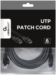 PP6U-5M/BK Gembird Mrezni kabl, CAT6 UTP Patch cord 5m black - Img 2