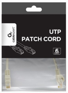 PP6U-CU-0.25M Gembird Mrezni kabl, CAT6 BAKARNI UTP Patch cord 0.25m grey - Img 1