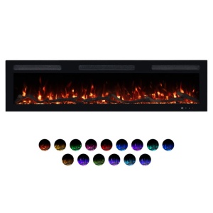 PROSTO smart el. 60" 3u1 multikolor s. kamin 1800W - Img 2