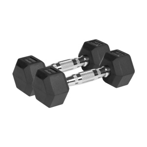REBEL ACTIVE Gumirani HEX tegovi (bučice), par 2x2.5 kg, model RBA-2325-02.5