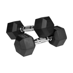 REBEL ACTIVE Gumirani HEX tegovi (bučice), par 2x6 kg, model RBA-2325-06 - Img 2