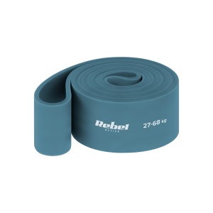 REBEL ACTIVE Lateks (guma) elastična traka za vežbanje Power Band PL-6, plava, otpor 27-68 kg, model RBA-3000-6