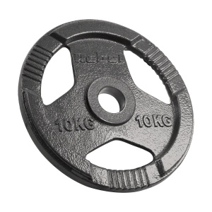 REBEL ACTIVE Liveni gvozdeni olimpijski tegovi sa rukohvatima set 2x10kg / 51mm RBA-2143-10 - Img 2