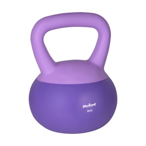 REBEL ACTIVE Meka vinilna girja rusko zvono Soft Kettlebell 8kg RBA-2333-08